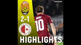 ZORYA LUHANSK 2-1 SLAVIA PRAGUE | EXTENDED HIGHLIGHTS | 31/08/2023