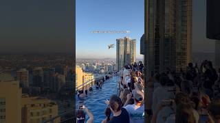 Massive plane spotted from rooftop pool Massive plane spotted from rooftop pool
