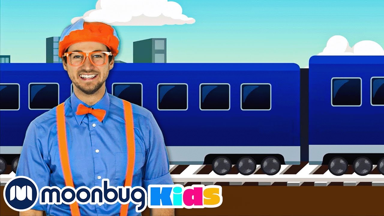 Train Song Cars, Trucks & Vehicles Cartoon Moonbug Kids YouTube