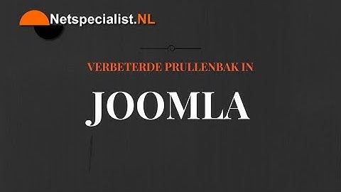 de joomla prullenbak verbeteren