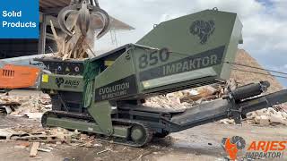 Solid Products - Arjes Impaktor 850 (PL) Rozdrabniacz (EN) Shredder - drewno i gabaryt (waste wood)
