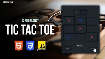 Build Tic Tac Toe Game Using Html, CSS & Js🔥 | #3 Miniproject