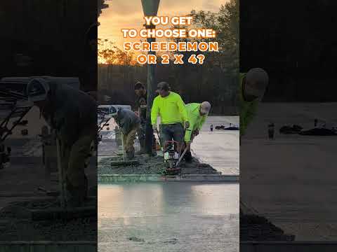 If you could only have one for all your flatwork, would you pick a 2x4 or SCREEDEMON? #construction