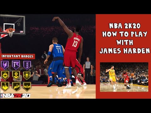 NBA 2K20 a jogar como James Harden | Moves Gameplay ir e stepback Tutorial | Desenvolver UNSTOPPABLE