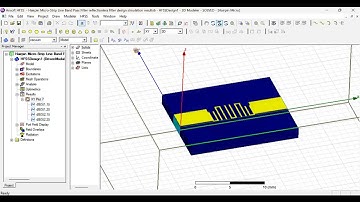Ku-band (12–18 GHz)  filter design in HFSS