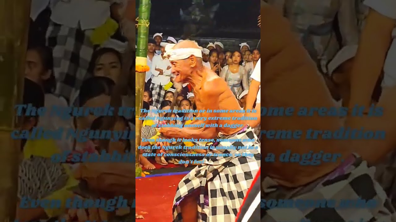 Ngurek, an Extreme Ritual in Bali that is both sacred and tense