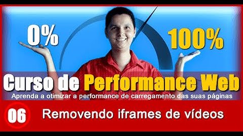 Curso de Performance Web Aula 06 Removendo iframes de vídeos
