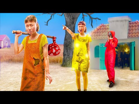 الغنى مقابل الفقير سكويد جيم فى الواقع