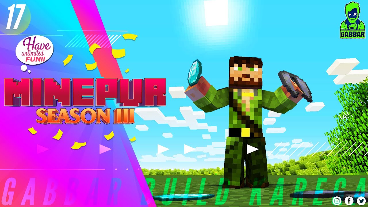 Minepur Season 3 || 17 || New Shop Idea! With Pro Gabbar in (हिंदी)