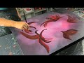 Abstract Painting - FEELINGS - How to Blend Acrylic Paint / Fluid Acrylic Pouring