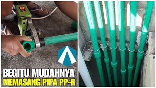 CARA MUDAH PASANG PIPA PPR AIR PANAS DAN DINGIN || bathroom plumbing installation process