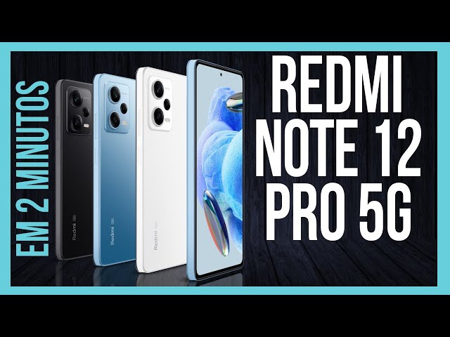 Smartphone Xiaomi Redmi Note 12 Pro 5G 6GB RAM 128GB Câmera Tripla