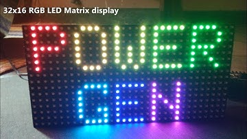 32X16 RGB LED Matrix Display Color Demonstrate With Ardunio Uno #1