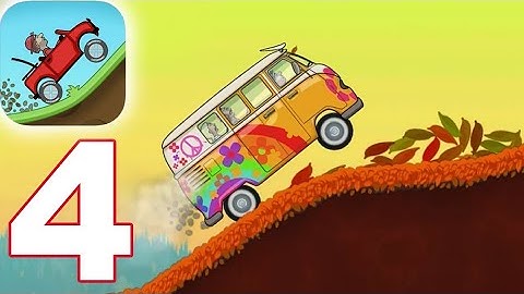Hill Climb Racing - Gameplay Walkthrough Part 4 - Hippie Van (iOS, android)