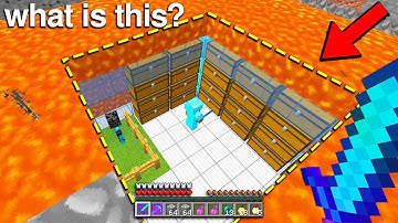 so this unclaimed lava base looked empty.. until i looked down and saw their nametags!