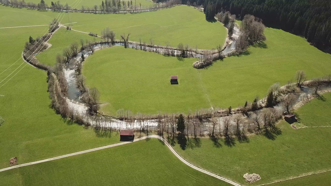 Drohenaufnahme rund um Marktoberdorf 4K