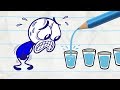 Pencilmate Gets All Wet -in- WATER ELSE? Pencilmation Compilation for Kids