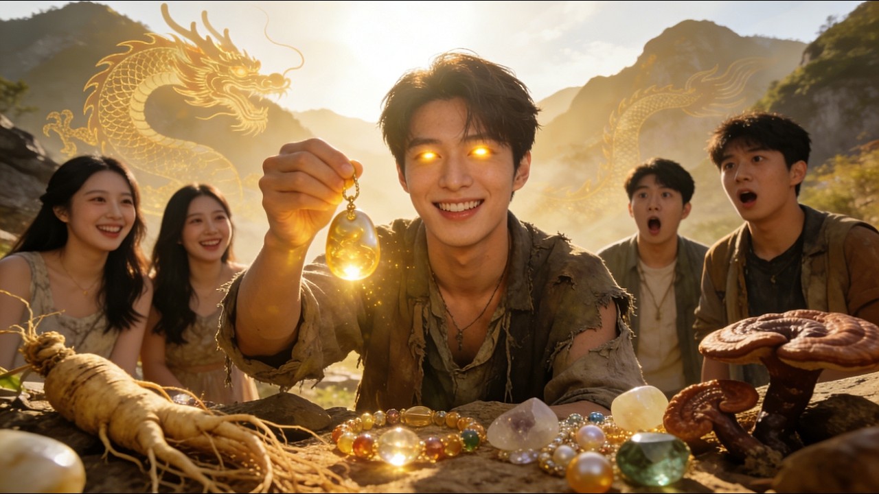 송얼거우는 엑스레이 투시 능력을 각성한 날, 산들을 올려다보았다. 산들은 온통 돈으로 가득 차 있었다.#korean #drama #kdrama