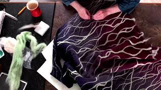 Caduceus Clay Coat Felting/Beading Timelapse w/ Music to Relax to