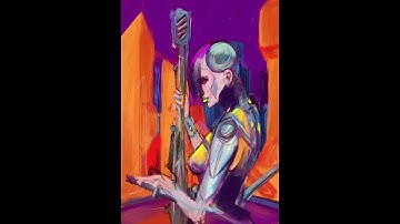 Cyberpunk Assassin- 2025-10 - Procreate Timelapse