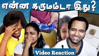 Worst & Weirdest Indian Street Food Troll Video Reaction ☕️🍝🤢🤮😁| Empty Hand | Tamil Couple Reaction