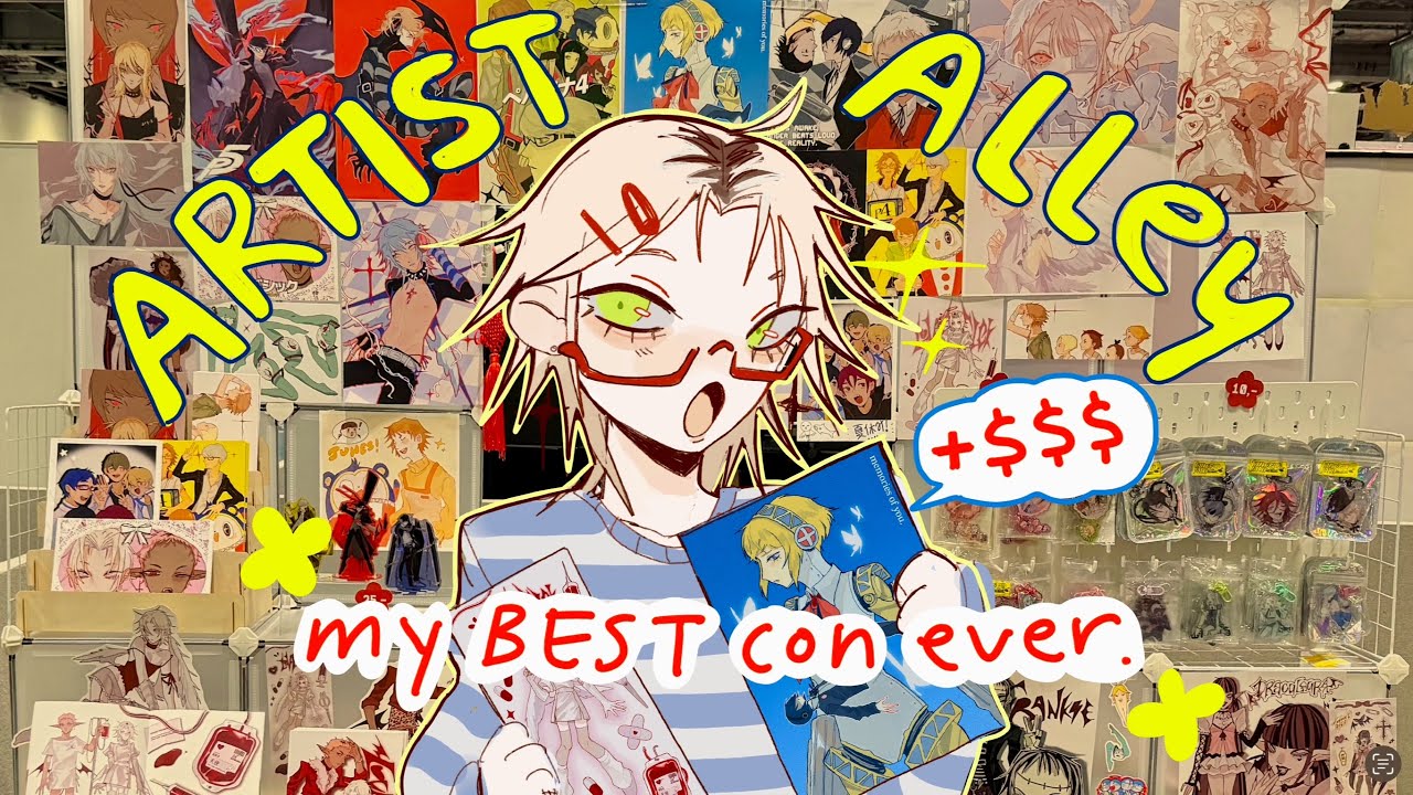 How I made MCM London my BEST CON EVER + trying self serve display! ARTIST ALLEY VLOG ♡ 