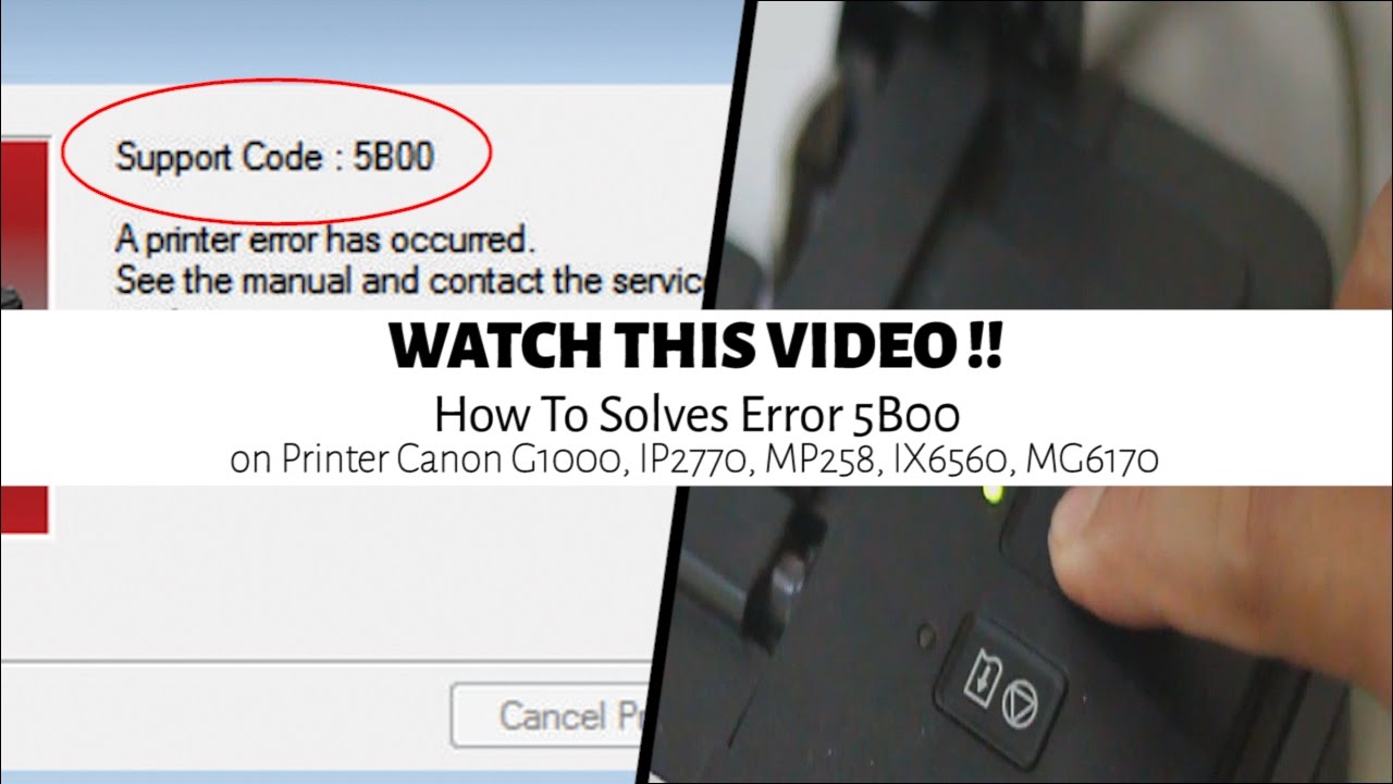5b00 error canon g1010
