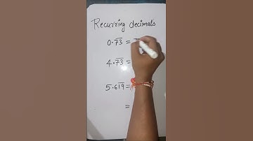 #recurring decimal #bar formula #math tricks #viralshort #shortfeed #shortvideo #mathematics