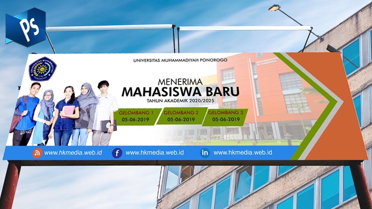  Tutorial  Membuat Desain  Spanduk  Universitas dengan  Adobe 