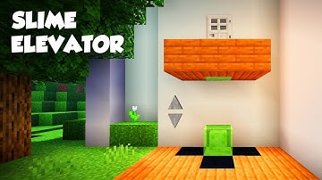 Minecraft: How to Make a Slime Elevator (Redstone Tutorials)