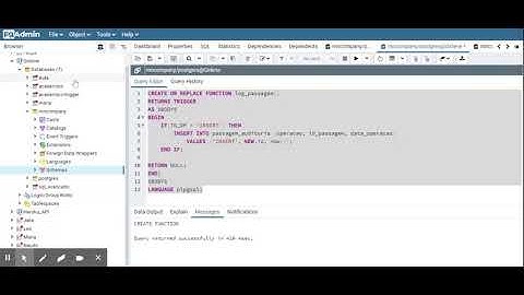 Procedure e Gatilho (Trigger) no PostgreSQL