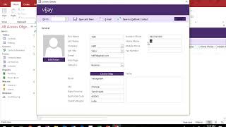 How to create Contact Database in Microsoft Office Access