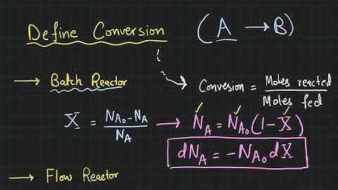 Sizing Reactors using Conversion