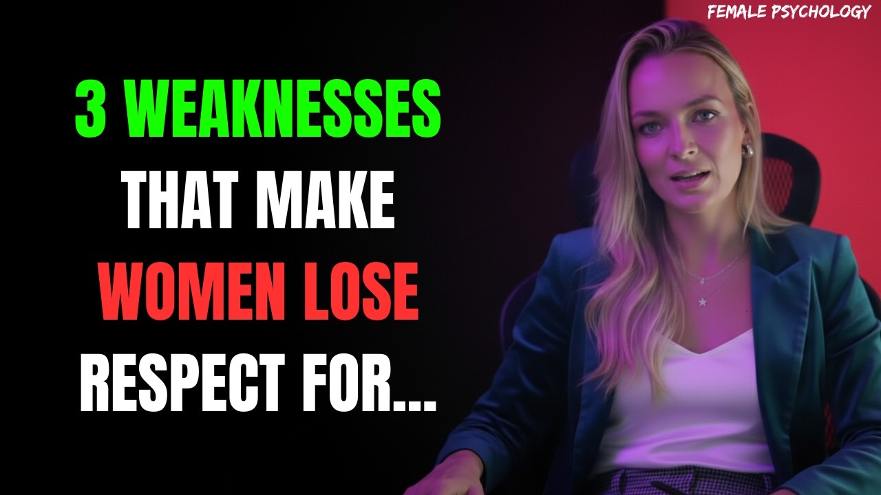 3 Weaknesses That Make Women Lose Respect for Men | Female Psychology