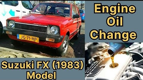 Suzuki FX (1983) Model Engine oil change by (AL-Qadir Lube Xpress) (Quality is our core value)