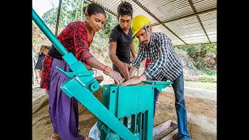Efficient production of Interlocking Bricks (CSEB)