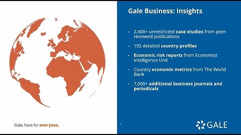 Gale Business: Insights - For Higher Ed Users
