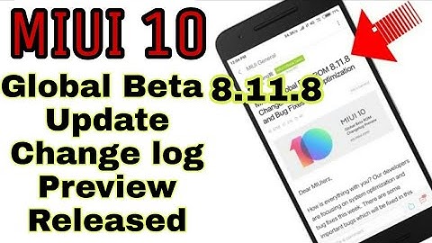 Miui 10 Global Beta 8.11.8 Update|Portrait Mode??|Change Log|What
