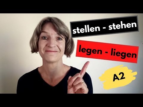 stellen - stehen - legen - liegen A2