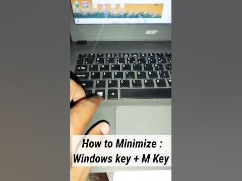 How to Minimize : Windows key+ M key #shorts #shortcut #shots #pc #