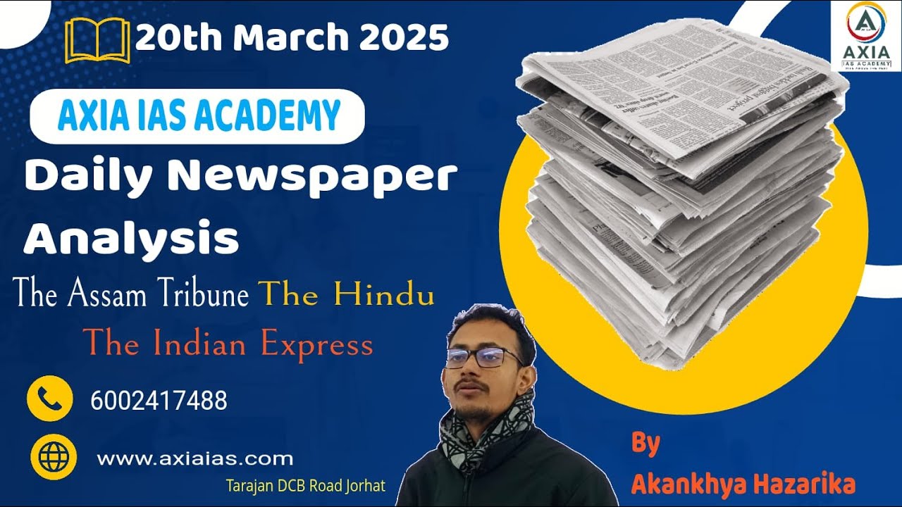 Daily Newspaper Analysis I The Hindu I The Indian Express I Business ...