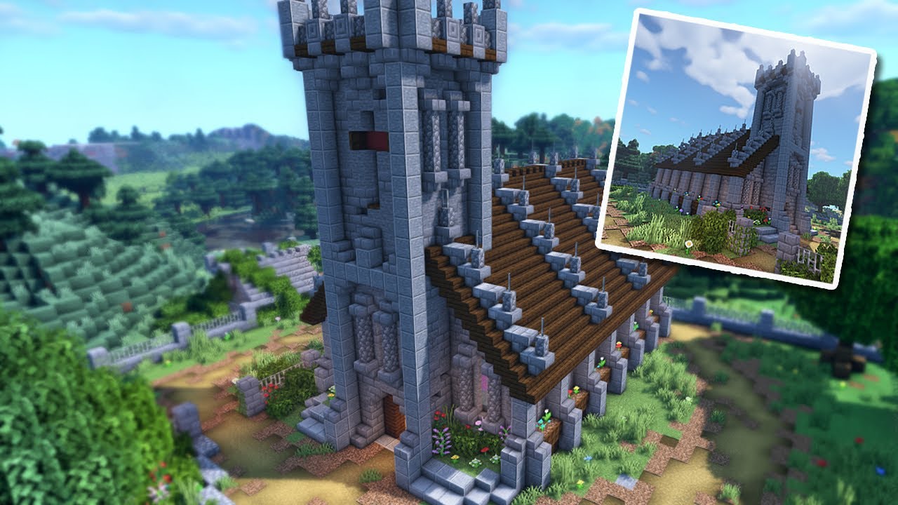 Minecraft Medieval Church Blueprints