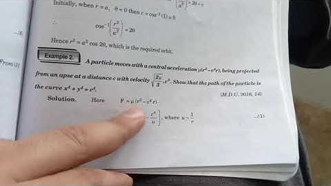 Apse Apsidal Distance examples