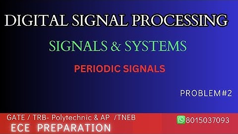 TRB ECE #DSP#Signals & Systems #Aperodic signal Problem #MCQ questions