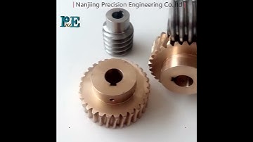 Custom Worm Gear Set Phosphor Worm Wheel Stainless Steel Worm Machining Hobbing Ground
