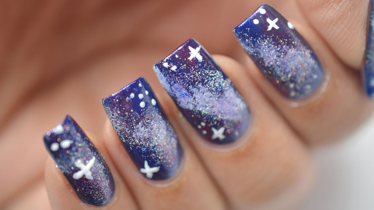 5. Pastel Galaxy Nail Art Step by Step - wide 3
