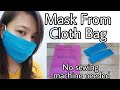 DIY Reusable Face Mask  with Pocket | No machine