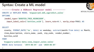 BigQuery Machine Learning - XGBoost Regressor- Do it yourself tutorials  - DIY#16