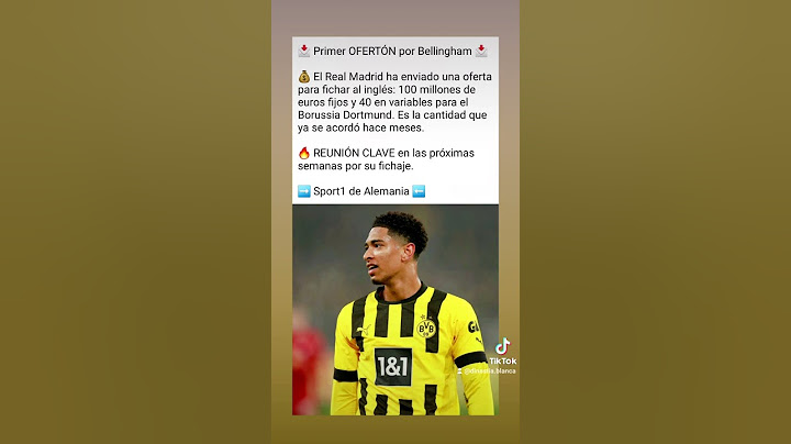 PRIMER OFERTÓN del Real Madrid para FICHAR a Bellingham 📩🔥 #realmadrid #fichajes #halamadrid