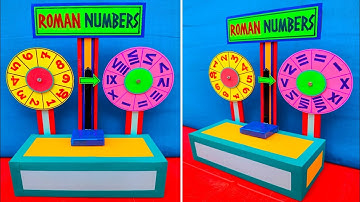 Roman Numbers TLM//Roman Numerals Project//Math Project//Math TLM//Math working model//Math 3d Model